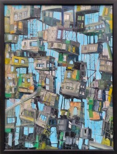 Portrait of a Neighborhood, oil on panel, 39x52", 2014