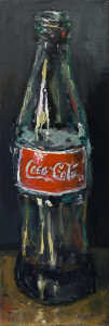Coca-Cola, oil on canvas, 12x3", 2020 SOLD