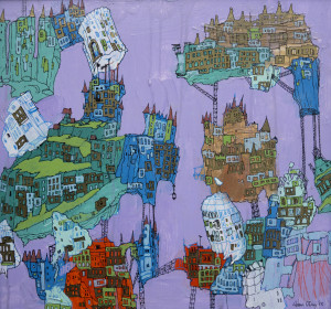 Structures 4, acrylic on panel, 30x30", 2013, SOLD